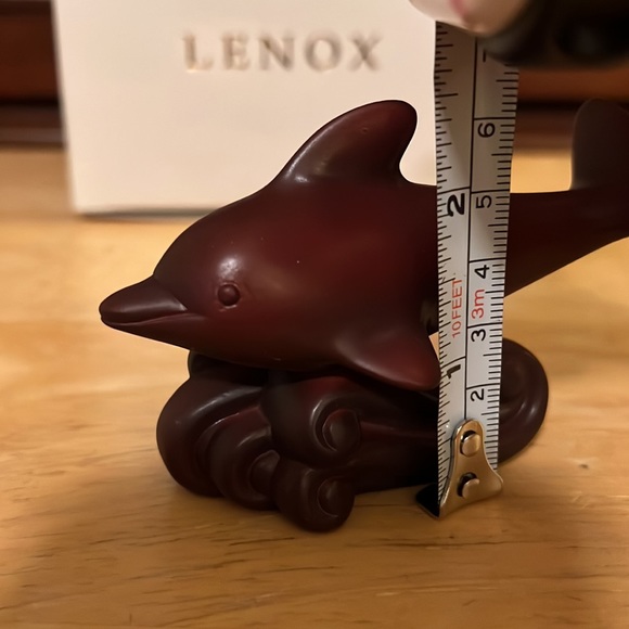 COLLECTIBLE LENOX CHINA DOLPHIN ON WOODEN BASE•NEW IN BOX - Picture 7 of 7